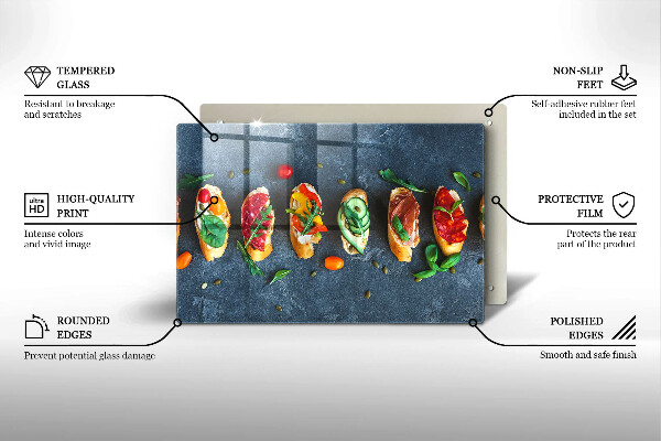 Krycia doska na sporák Farebné sendviče