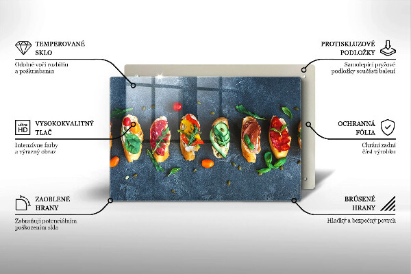 Krycia doska na sporák Farebné sendviče
