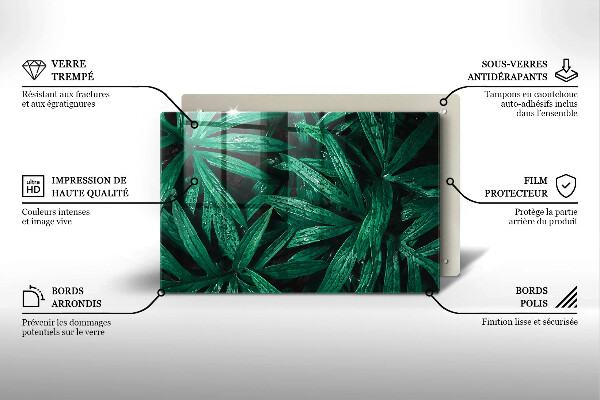 Krycia doska na sporák Listy rastlín