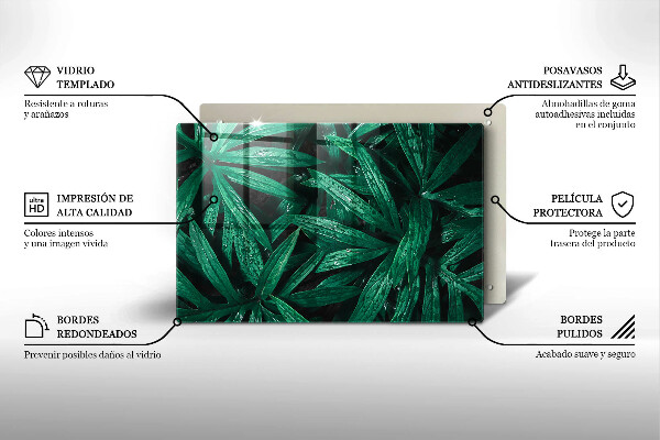 Krycia doska na sporák Listy rastlín