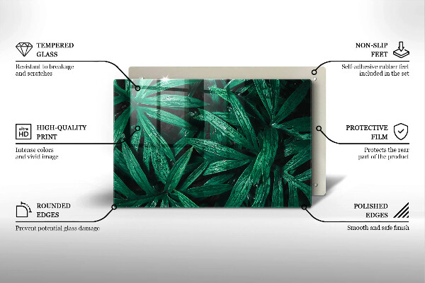 Krycia doska na sporák Listy rastlín