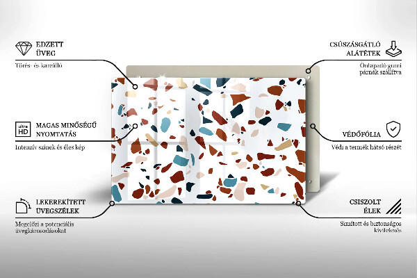 Krycia doska na sporák Dekoratívny kameň