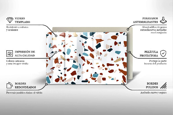 Krycia doska na sporák Dekoratívny kameň