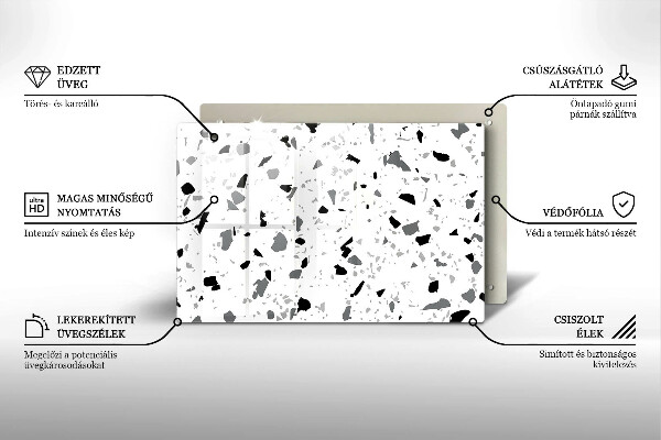 Krycia doska na sporák Dekoratívna kamenina