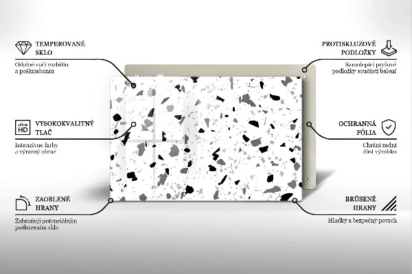 Krycia doska na sporák Dekoratívna kamenina