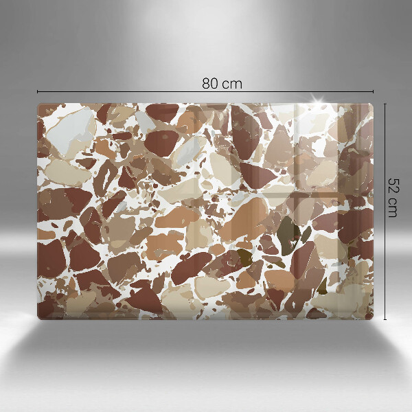 Krycia doska na sporák Kamenné ozdobné škvrny