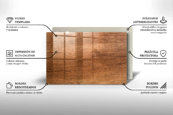 Kryt na indukčnú dosku Textúra dreva