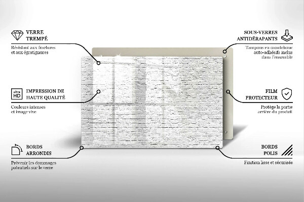 Sklo za varnú dosku Murovaná stena