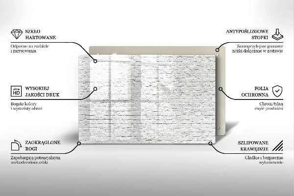 Sklo za varnú dosku Murovaná stena