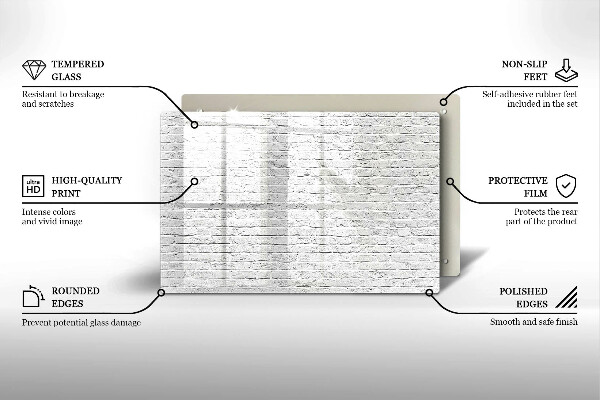 Sklo za varnú dosku Murovaná stena