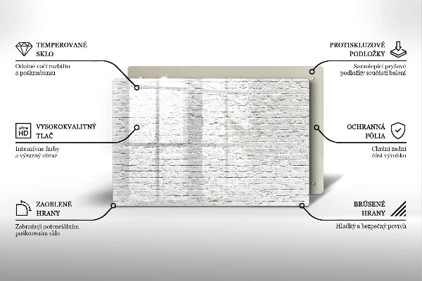 Sklo za varnú dosku Murovaná stena