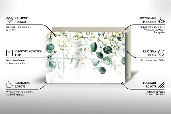 Krycia doska na sporák Akvarelové rastliny