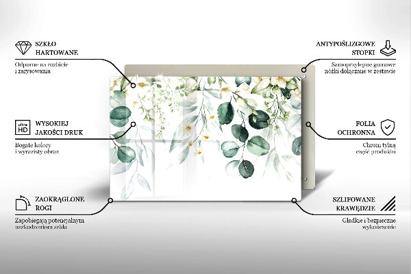 Krycia doska na sporák Akvarelové rastliny