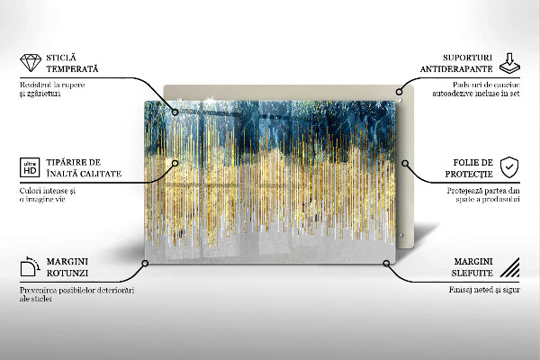 Sklo za varnú dosku Dizajnérska abstrakcia