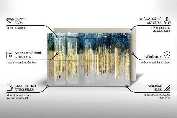 Sklo za varnú dosku Dizajnérska abstrakcia