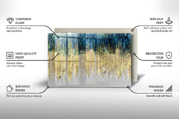 Sklo za varnú dosku Dizajnérska abstrakcia
