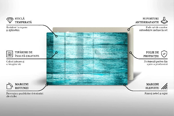 Kalené sklo za sporák Vintage drevené dosky