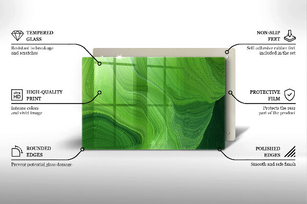 Kalené sklo za sporák Abstraktná textúra