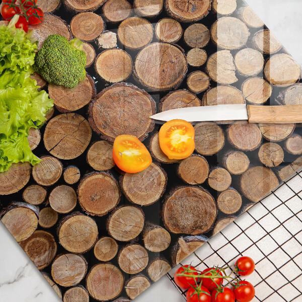 Kalené sklo za sporák Kmene stromov