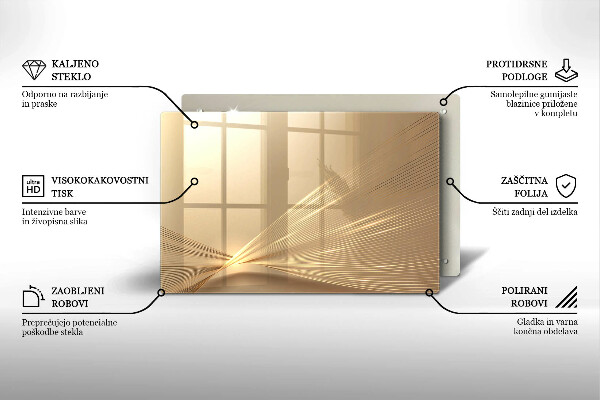 Kalené sklo za sporák Moderná abstrakcia