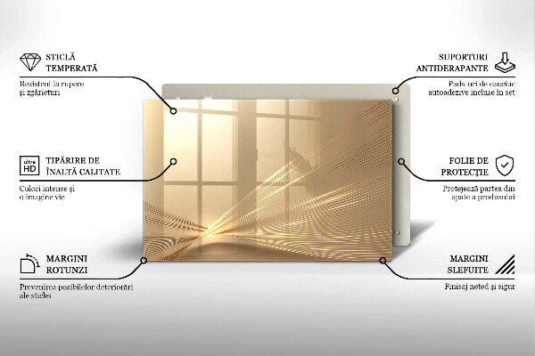 Kalené sklo za sporák Moderná abstrakcia