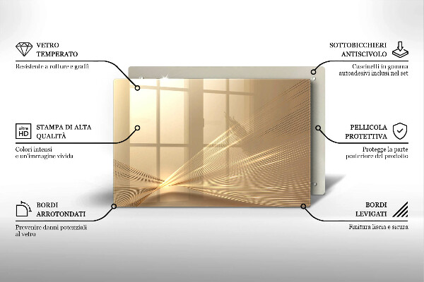 Kalené sklo za sporák Moderná abstrakcia