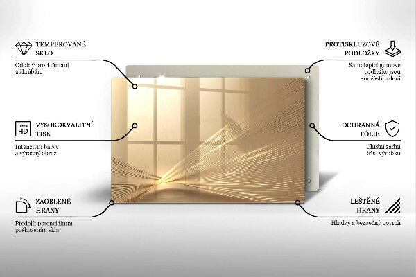 Kalené sklo za sporák Moderná abstrakcia