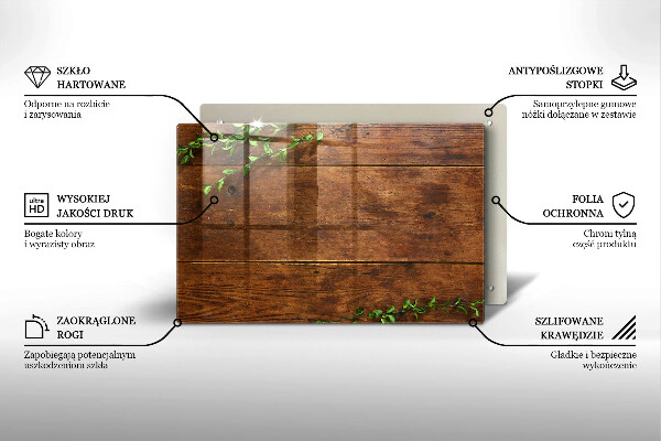 Kryt na indukčnú dosku Drevené dosky a listy