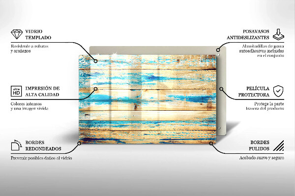 Kryt na indukčnú dosku Retro drevené dosky