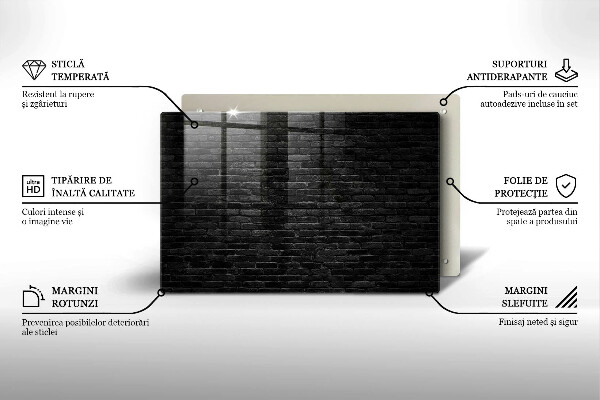 Kryt na indukčnú dosku Stena tehlová stena