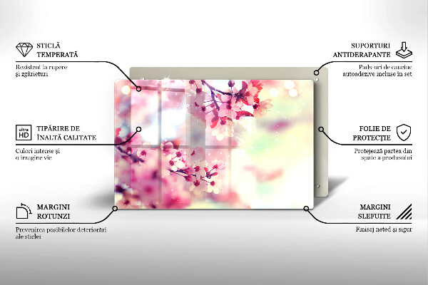 Kryt na indukčnú dosku Prírodné kvety jabloní