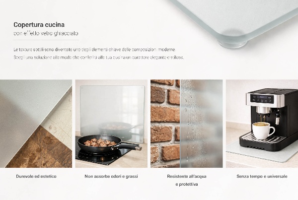 Sklenený kryt za sporák 50x50 cm