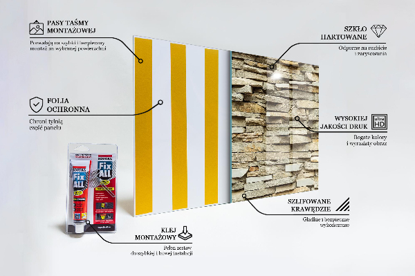 Nástenný panel  Prírodné tehly