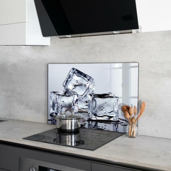 Sklenený obklad do kuchyne Ľadové kocky občerstvenie