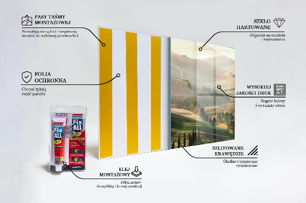 Nástenný panel  Toskánska krajina s vinicami