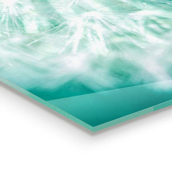 Sklenený obklad do kuchyne Púpava vo veternej elektrárni