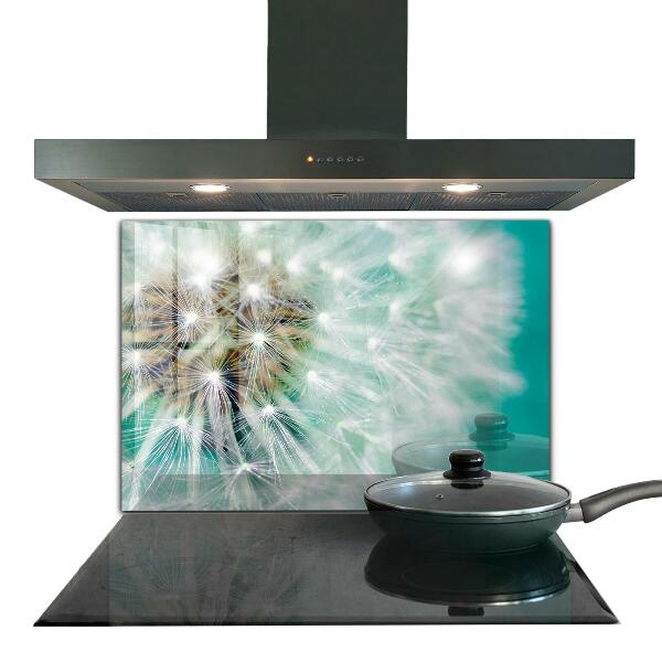 Sklenený obklad do kuchyne Púpava vo veternej elektrárni