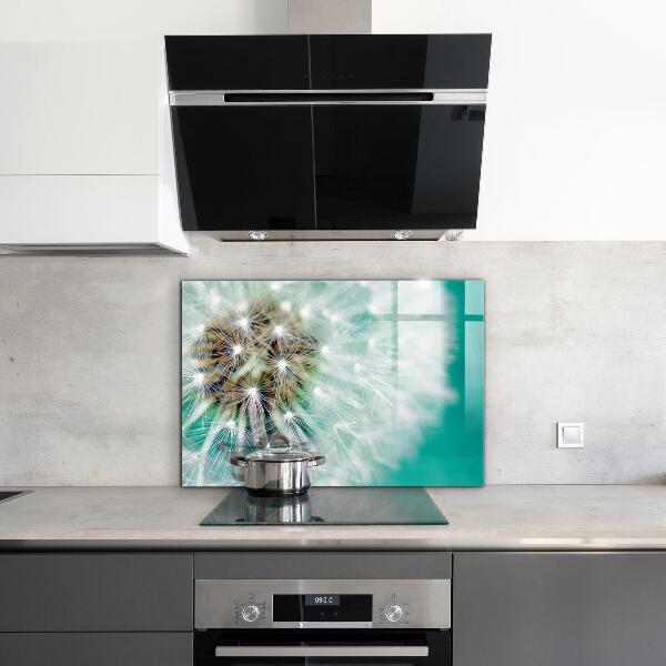 Sklenený obklad do kuchyne Púpava vo veternej elektrárni