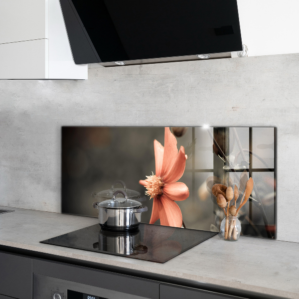 Sklenený obklad do kuchyne Vintage flower bud