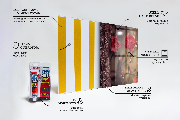 Nástenný panel  Divoká ruža v parku