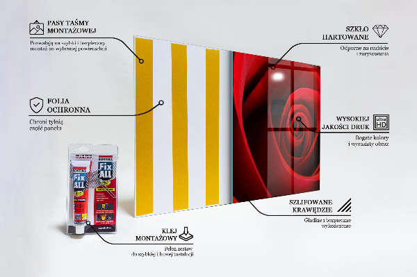 Nástenný panel  Červená ruža láska
