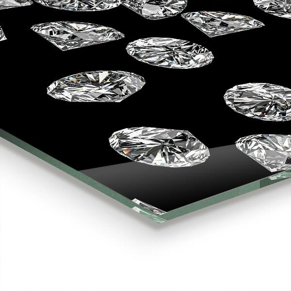 Sklenený obklad do kuchyne Diamonds friends women