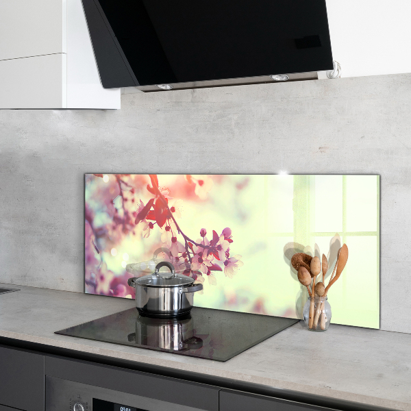 Nástenný panel  Kvitnúci ružový strom