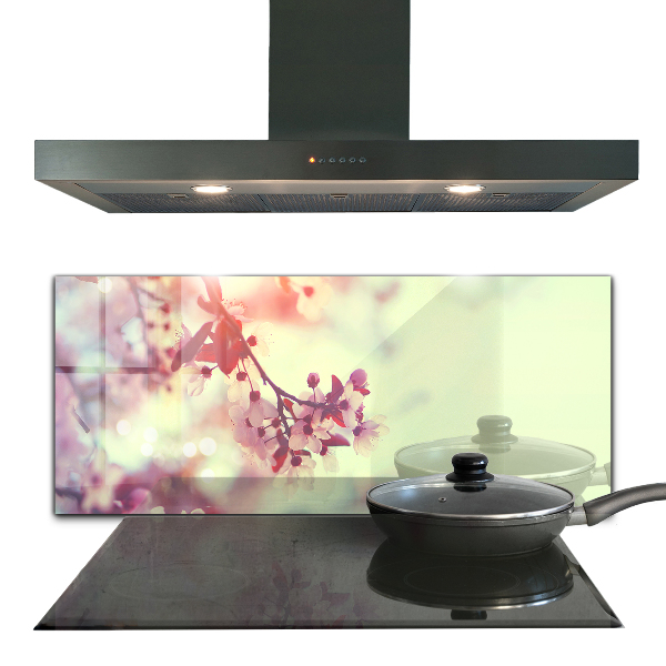 Nástenný panel  Kvitnúci ružový strom