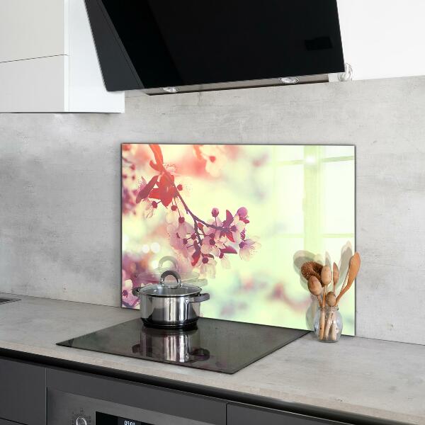 Nástenný panel  Kvitnúci ružový strom