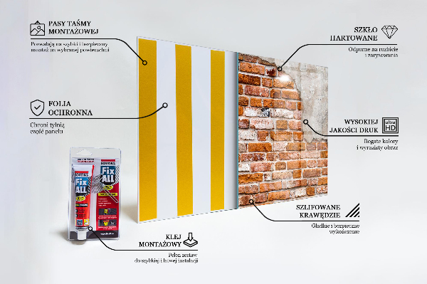 Nástenný panel  Kamenná tehlová stena