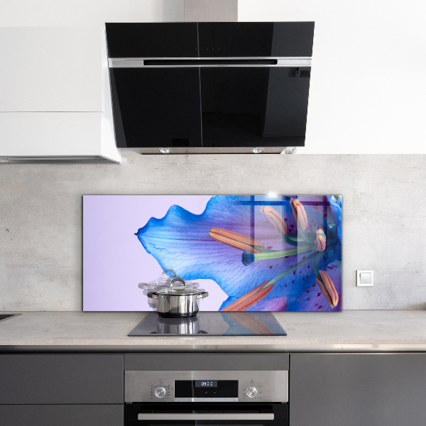 Nástenný panel  Krásna modrá lily