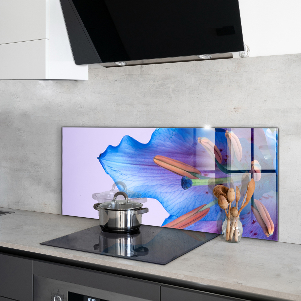 Nástenný panel  Krásna modrá lily