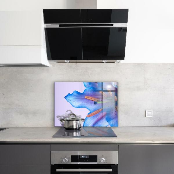 Nástenný panel  Krásna modrá lily