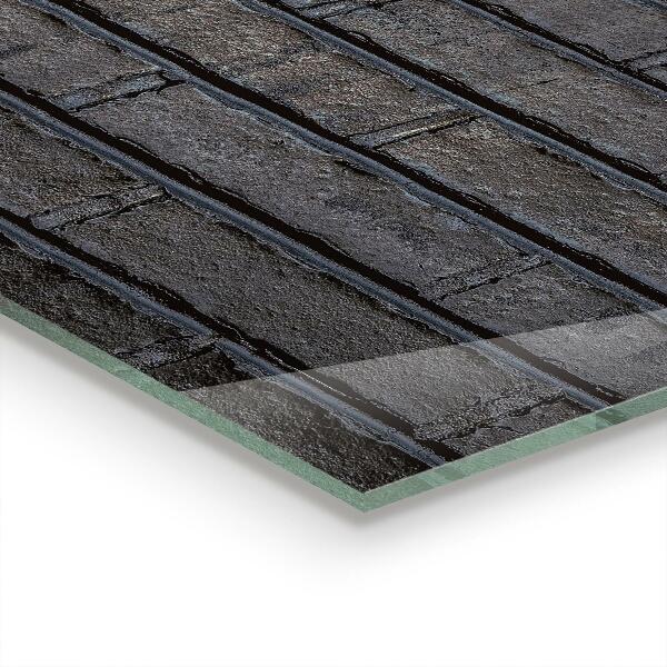 Nástenný panel  Čierny tehlový betón